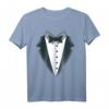 Anzug Frack T-Shirt - Lustiges Kostüm für JGA, Fasching & Fastnacht, perfekt für Männer und Jungs