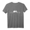 Schwalbe Zweitakt DDR Motorrad T-Shirt mit Herzschlag - Nostalgie Design für Schwalbenfahrer & DDR-Liebhaber als Geschenk