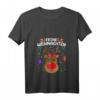 Lustiges Damen Weihnachts-T-Shirt mit Rentier Motiv und V-Ausschnitt – Perfekt für Weihnachtsfeiern, Weihnachtsmarkt & als Geschenk