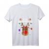 Lustiges Damen Weihnachts-T-Shirt mit Rentier Motiv und V-Ausschnitt – Perfekt für Weihnachtsfeiern, Weihnachtsmarkt & als Geschenk