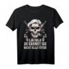 Lächle, du kannst sie nicht alle töten - Lustiges Totenkopf T-Shirt für Misanthropen, Zyniker & Sarkastische Sprüche