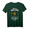 Bin am Grillen! Keine Tipps Bier bringen Abflug - Lustiges Grillmeister T-Shirt für BBQ-Fans, Väter & Hobby-Griller