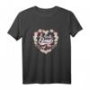 HapKitten Oma T-Shirt - Beste Oma der Welt Geschenkidee für Geburtstags- und Weihnachtsfeier mit Schmetterlingen und Blumenkranz