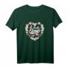 HapKitten Oma T-Shirt - Beste Oma der Welt Geschenkidee für Geburtstags- und Weihnachtsfeier mit Schmetterlingen und Blumenkranz