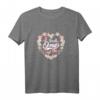 HapKitten Oma T-Shirt - Beste Oma der Welt Geschenkidee für Geburtstags- und Weihnachtsfeier mit Schmetterlingen und Blumenkranz