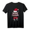 Baby Weihnachtsmann Partnerlook T-Shirt für Weihnachten - Lustiges Familienoutfit mit Schneeflocken & Weihnachtsmütze