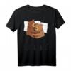 Offizielles Schlafshirt mit Bär Motiv - Süßes Braunbär T-Shirt für Bärenliebhaber, Morgenmuffel und als Geschenkidee für Familie