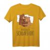 Offizielles Schlafshirt mit Bär Motiv - Süßes Braunbär T-Shirt für Bärenliebhaber, Morgenmuffel und als Geschenkidee für Familie