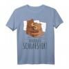 Offizielles Schlafshirt mit Bär Motiv - Süßes Braunbär T-Shirt für Bärenliebhaber, Morgenmuffel und als Geschenkidee für Familie