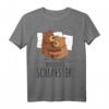Offizielles Schlafshirt mit Bär Motiv - Süßes Braunbär T-Shirt für Bärenliebhaber, Morgenmuffel und als Geschenkidee für Familie