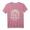 Kinder Große Schwester 2023 Boho Regenbogen Design für Mädchen T-Shirt – Perfektes Geschenk zur Geburt und Schwangerschaftsankündigung