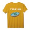 Flat Earth T-Shirt - Die Erde Ist Flach Shirt, Erde Scheibe Shirt für Fans und Skeptiker, Lustige Geschenkidee
