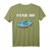 Flat Earth T-Shirt - Die Erde Ist Flach Shirt, Erde Scheibe Shirt für Fans und Skeptiker, Lustige Geschenkidee