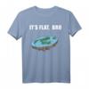 Flat Earth T-Shirt - Die Erde Ist Flach Shirt, Erde Scheibe Shirt für Fans und Skeptiker, Lustige Geschenkidee