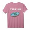 Flat Earth T-Shirt - Die Erde Ist Flach Shirt, Erde Scheibe Shirt für Fans und Skeptiker, Lustige Geschenkidee