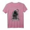 Sarkastisches Reaper T-Shirt mit dem Spruch 'So viele Idioten und nur eine Sense' – Perfekt für Humor- und Gothic-Fans
