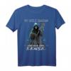 Sarkastisches Reaper T-Shirt mit dem Spruch 'So viele Idioten und nur eine Sense' – Perfekt für Humor- und Gothic-Fans