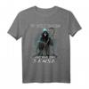 Sarkastisches Reaper T-Shirt mit dem Spruch 'So viele Idioten und nur eine Sense' – Perfekt für Humor- und Gothic-Fans