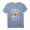 Tiroler Adler Wappen T-Shirt – Treue zum Land Tirol mit Bergen, Lorbeerkranz & Retro Motiv für Party, Volksfest & Festlichkeiten