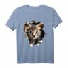 Katzen Motiv Kunst Cat Design T-Shirt – Für Katzenliebhaber, Katzenmamas & Fans – Perfektes Geschenk für Katzenfreunde