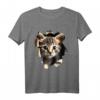 Katzen Motiv Kunst Cat Design T-Shirt – Für Katzenliebhaber, Katzenmamas & Fans – Perfektes Geschenk für Katzenfreunde