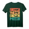 Retro Vintage Schwimmen Geschenk für Schwimmer - T-Shirt mit Silhouetten & 70er/80er Jahre Design, ideales Geburtstags- oder Weihnachtsgeschenk