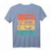 Retro Vintage Schwimmen Geschenk für Schwimmer - T-Shirt mit Silhouetten & 70er/80er Jahre Design, ideales Geburtstags- oder Weihnachtsgeschenk