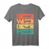 Retro Vintage Schwimmen Geschenk für Schwimmer - T-Shirt mit Silhouetten & 70er/80er Jahre Design, ideales Geburtstags- oder Weihnachtsgeschenk