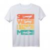 Retro Vintage Schwimmen Geschenk für Schwimmer - T-Shirt mit Silhouetten & 70er/80er Jahre Design, ideales Geburtstags- oder Weihnachtsgeschenk
