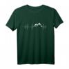 Herzschlag Berge Wandern Puls EKG Bergsteiger T-Shirt – Perfektes Geschenk für Wanderer, Kletterer, Snowboarder und Skifahrer zu Weihnachten & Geburtstag