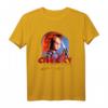 HapKitten Chucky Wanna Play Creepy Portrait T-Shirt - Offiziell lizenzierter Horror-Fanartikel für Gruselfans