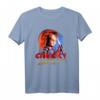 HapKitten Chucky Wanna Play Creepy Portrait T-Shirt - Offiziell lizenzierter Horror-Fanartikel für Gruselfans