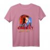 HapKitten Chucky Wanna Play Creepy Portrait T-Shirt - Offiziell lizenzierter Horror-Fanartikel für Gruselfans