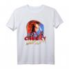 HapKitten Chucky Wanna Play Creepy Portrait T-Shirt - Offiziell lizenzierter Horror-Fanartikel für Gruselfans