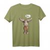 Lustiges Elch T-Shirt mit Tierdruck – Comic Style Tiermotiv für Wildtierfans, Jäger und Tierliebhaber als Geschenkidee