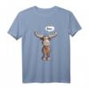 Lustiges Elch T-Shirt mit Tierdruck – Comic Style Tiermotiv für Wildtierfans, Jäger und Tierliebhaber als Geschenkidee
