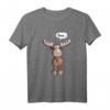 Lustiges Elch T-Shirt mit Tierdruck – Comic Style Tiermotiv für Wildtierfans, Jäger und Tierliebhaber als Geschenkidee