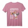 Lustiges Norddeutschland T-Shirt mit plattdeutschem Spruch - Apropos Möwe Möwie noch een Sabbel nich dat geit, perfekt für Küstenliebhaber & Biertrinker