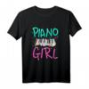Geschenk für Mädchen Musik Liebhaber Klavier T-Shirt – Perfekt für Musiker, Pianisten & Klavierspieler zu Weihnachten, Geburtstag & Konzert