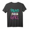 Geschenk für Mädchen Musik Liebhaber Klavier T-Shirt – Perfekt für Musiker, Pianisten & Klavierspieler zu Weihnachten, Geburtstag & Konzert