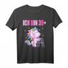 Ich bin 39+ lustiges 40 Jahre Einhorn T-Shirt – Witziges Geschenk für Männer und Frauen zum HapKitten