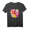Flowers of Bali Wortkunst – Bali Indonesien Souvenir T-Shirt mit Blumenmotiven wie Frangipani, Lotus, Orchideen, Hibiskus & mehr für Reisen, Feiern & Naturfreunde