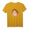 HapKitten Latte Espresso Barista T-Shirt mit Herz, Blatt & Kaffeekunst – Perfekt für Kaffee-Liebhaber und Baristas