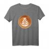 HapKitten Latte Espresso Barista T-Shirt mit Herz, Blatt & Kaffeekunst – Perfekt für Kaffee-Liebhaber und Baristas