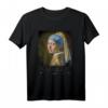 Jan Vermeer Perlenohrring Mädchen Barock Gemälde T-Shirt - Cooles Kunstdesign für Kunstliebhaber, Studenten & Lehrer