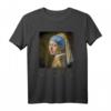 Jan Vermeer Perlenohrring Mädchen Barock Gemälde T-Shirt - Cooles Kunstdesign für Kunstliebhaber, Studenten & Lehrer