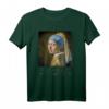 Jan Vermeer Perlenohrring Mädchen Barock Gemälde T-Shirt - Cooles Kunstdesign für Kunstliebhaber, Studenten & Lehrer