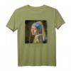 Jan Vermeer Perlenohrring Mädchen Barock Gemälde T-Shirt - Cooles Kunstdesign für Kunstliebhaber, Studenten & Lehrer