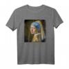 Jan Vermeer Perlenohrring Mädchen Barock Gemälde T-Shirt - Cooles Kunstdesign für Kunstliebhaber, Studenten & Lehrer