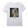 Jan Vermeer Perlenohrring Mädchen Barock Gemälde T-Shirt - Cooles Kunstdesign für Kunstliebhaber, Studenten & Lehrer